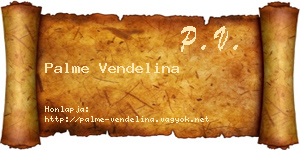 Palme Vendelina névjegykártya